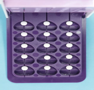 Placement of pills for cutting